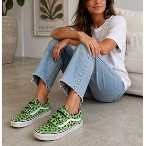 Vans Old Skool LX x Sarah Andelman Velcro Platform Sneakers Green Women's 9.5